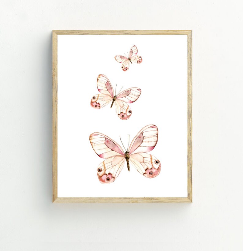 Butterflies Printable Butterfly Art Print Butterfly Decor Etsy