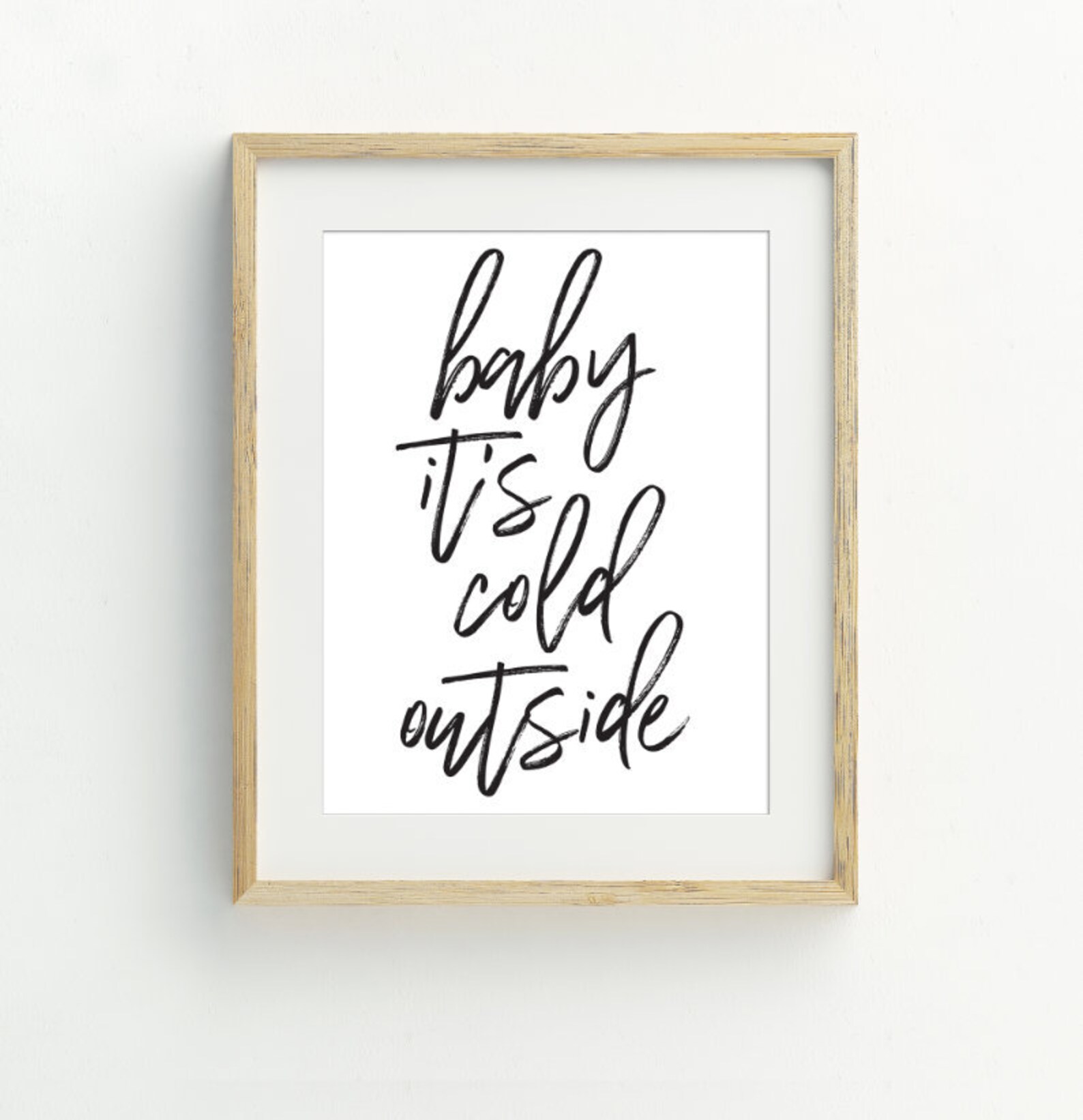 Baby Its Cold Outside Printable Christmas Printable Holiday - Etsy