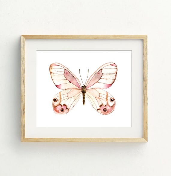 Butterfly Printable,  Butterfly Art Print, Butterfly Wall Decor, Nursery Wall Decor, Butterfly watercolor, butterfly poster 5x7, 8x10, 11x14