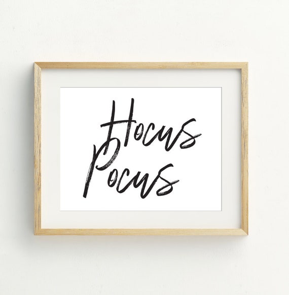 Hocus Pocus  Print, Halloween Wall Art, Instant Download Printable Art, Witch print, Halloween Decoration, Witch Decor, 5x7, 8x10, 11x14
