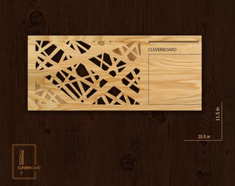 Personalized Wooden Laptop Desk: Handcrafted Bed Tray with Phone Holder