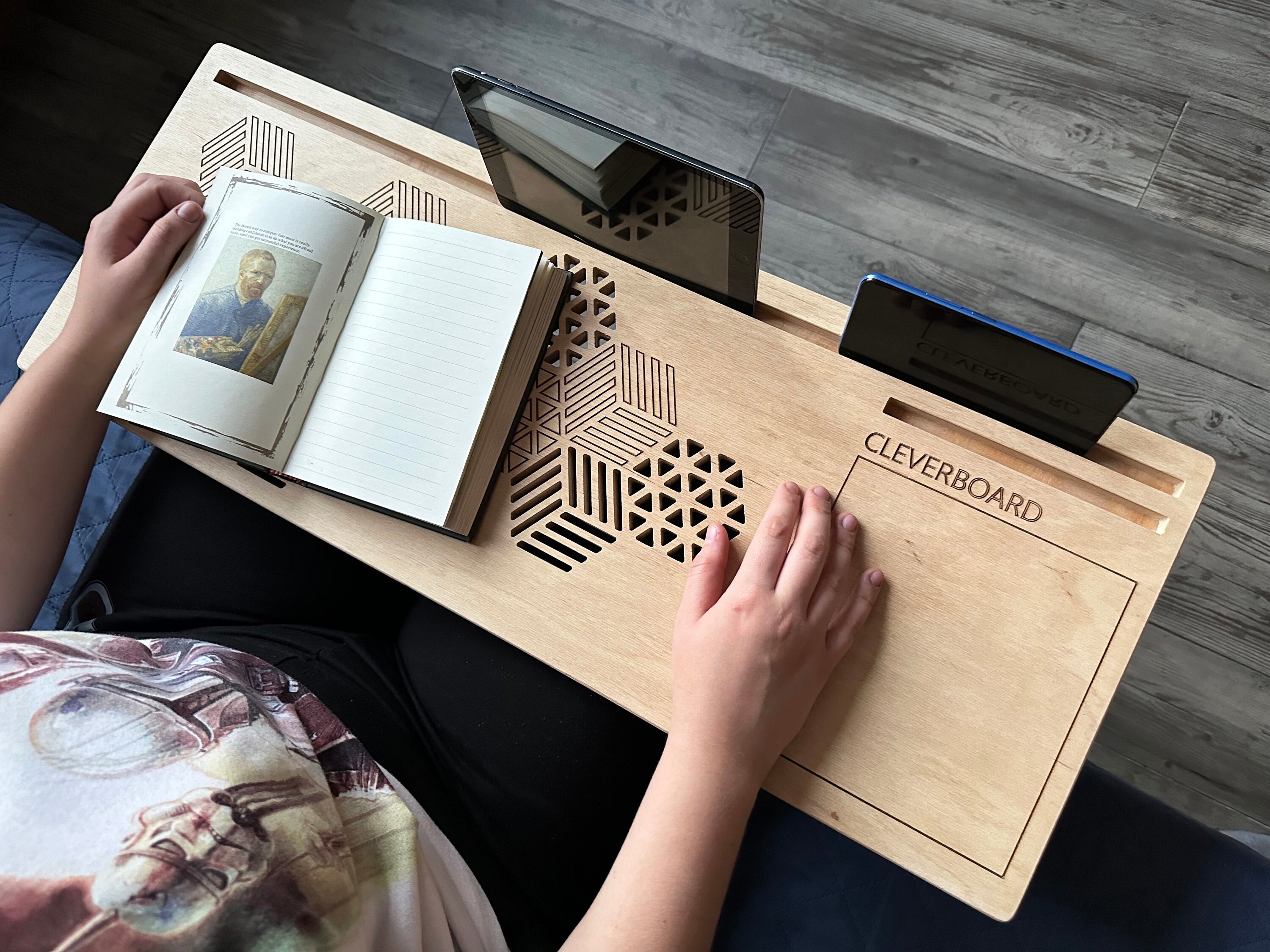 Laptop Burn Racks Wooden Laptop Lap Desk With Cooling Vents and Mouse Area - Etsy