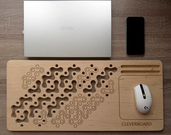 Laser Engraved Laptop Cooling Board: Vented Plywood Design
