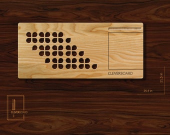 Handgemaakte houten laptoplaptop: aanpasbaar ergonomisch ontwerp