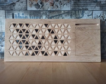 Plywood Laptop Desk with Ventilation & Device Holders