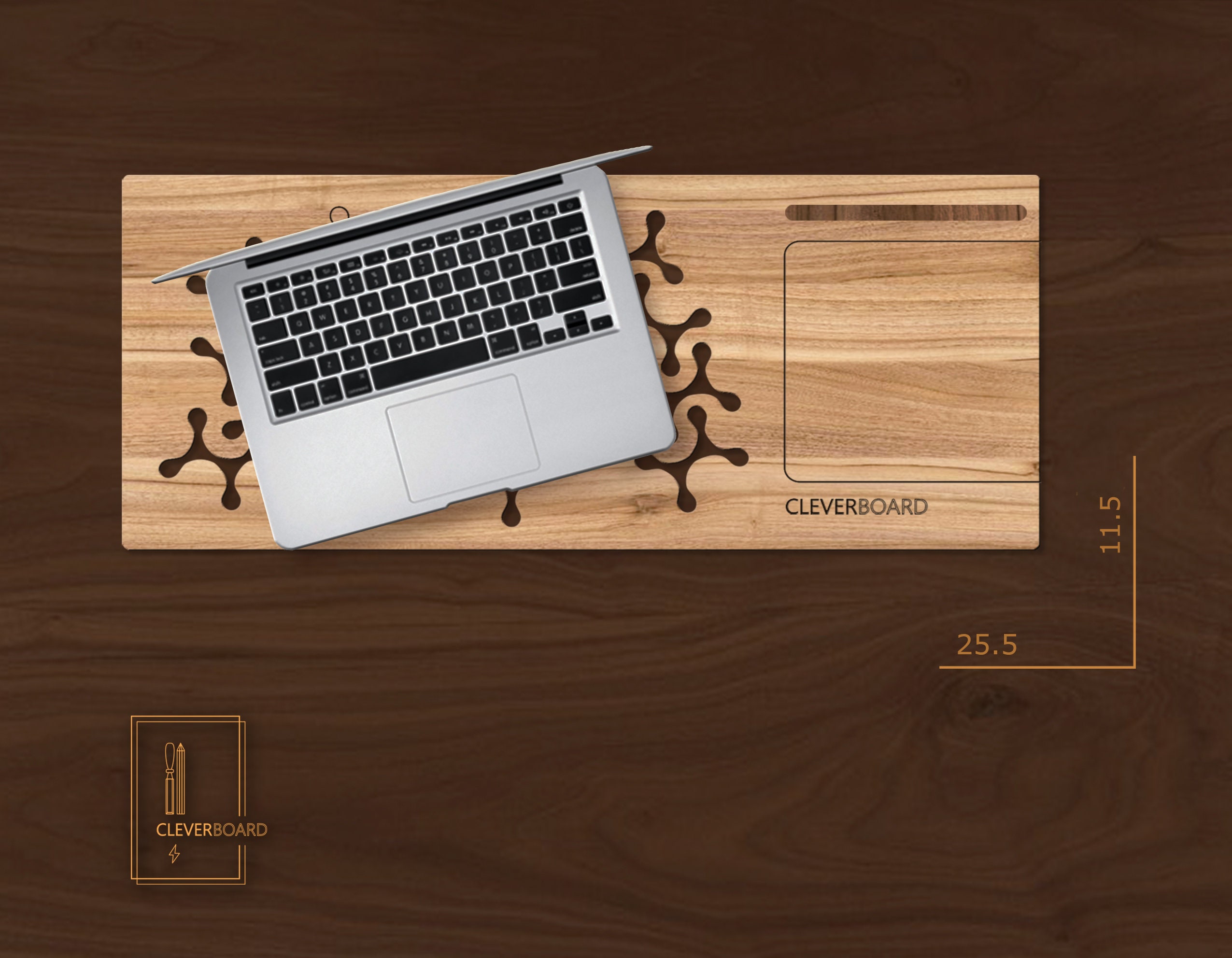 Wooden Laptop Stand Wooden Desk Lap Desk Wooden Laptop Stand Etsy