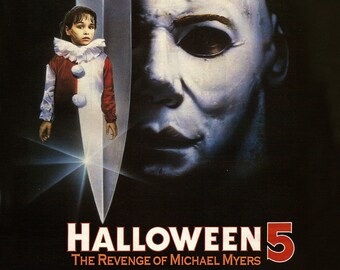 Halloween 5 Michael Myers Slasher Movie Horror Party Deco Wall A4 Poster Print Halloween 5 Michael Myers Slasher Movie Horror Party Deco Wall A4 Poster Print