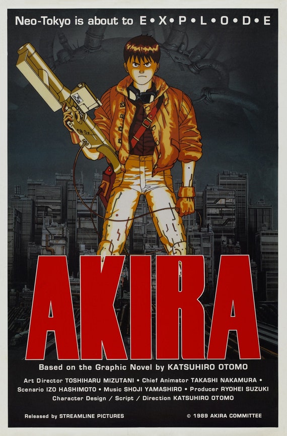 New Gicl\u00e9e Art Print 1988 Promo Poster Japanese Animated Movie Akira