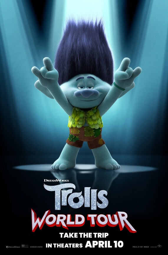 Trolls World Tour  Movie Poster Premium Quality Original Print Choose your size 