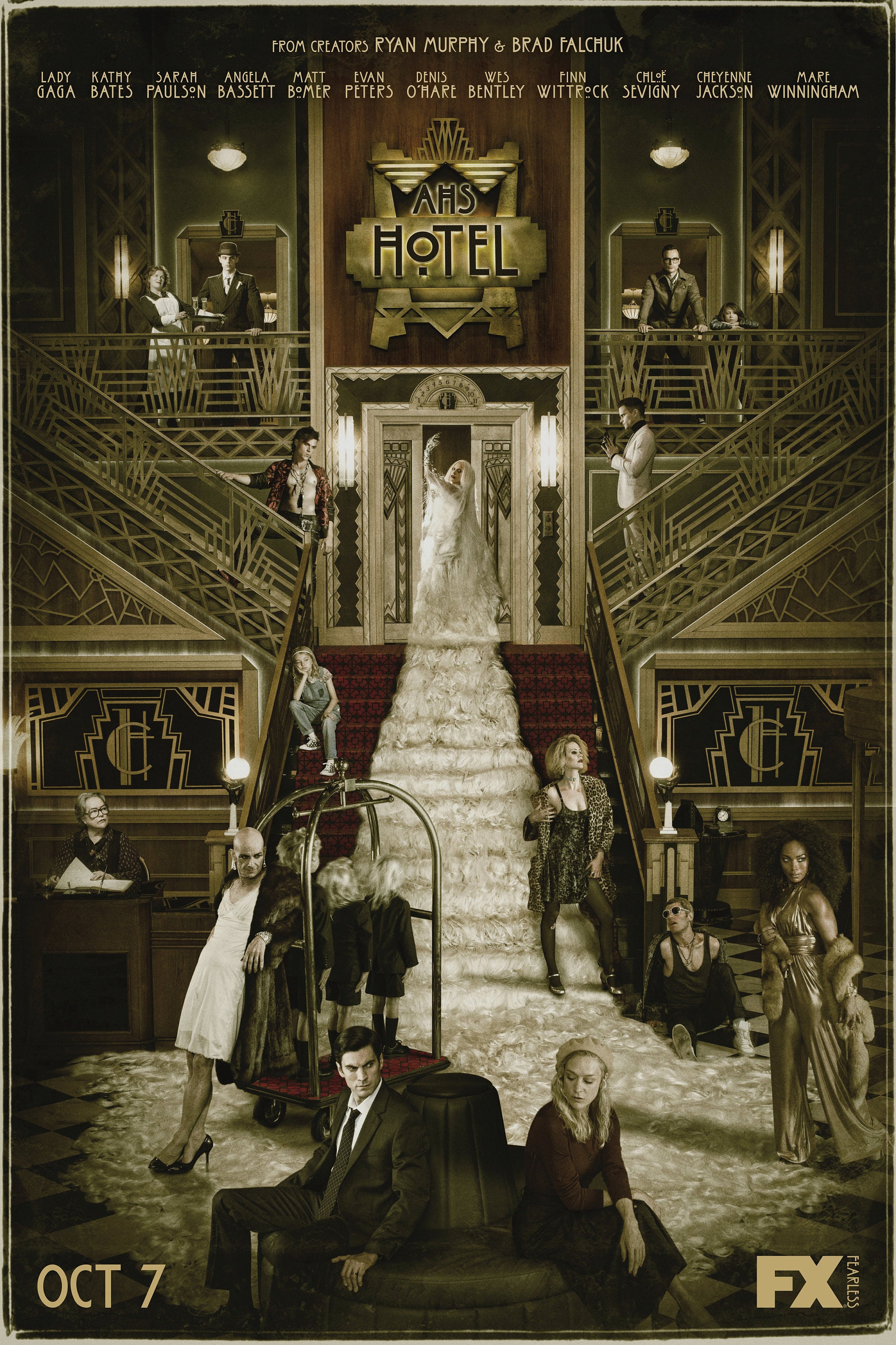 New Giclee Art Print 2015 16 Season 5 American Horror Story Etsy