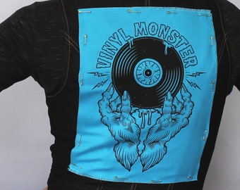 Vinyl Monster Screen Printed Sew On Patch