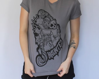 Haunted Gray Unisex Tee