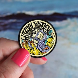 Witchy Women Enamel Pin, Halloween Witchy Style Gift