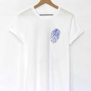 Cryptid Trail Yeti Unisex White Super Soft T-Shirt image 3