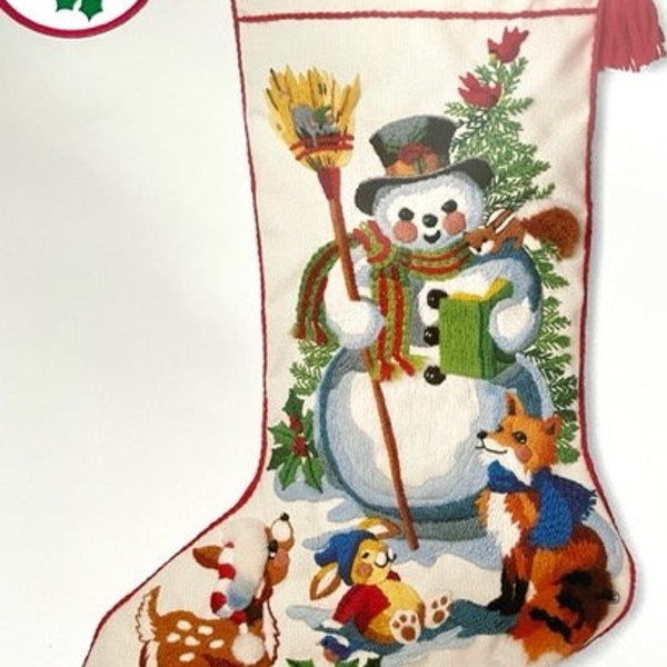 Crewel Embroidery Christmas Stocking Kit Etsy