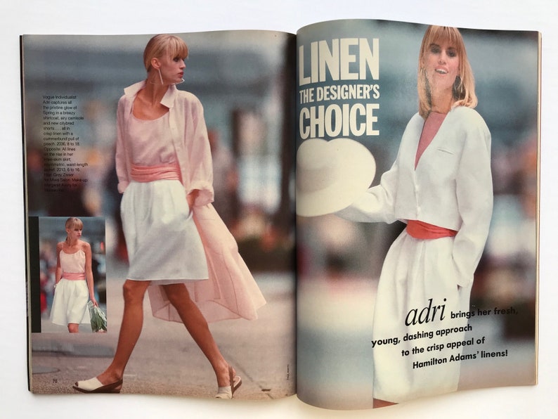 Two Vogue Patterns Fashion Magazines Vintage Style Patterns - Etsy