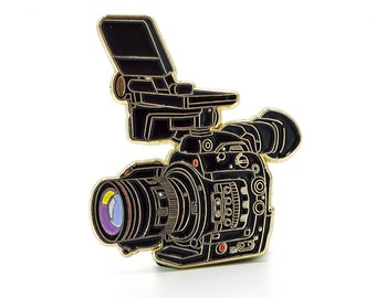 Documentary Camera enamel pin. Great for filmmakers, camera operators, cinematographers and production!