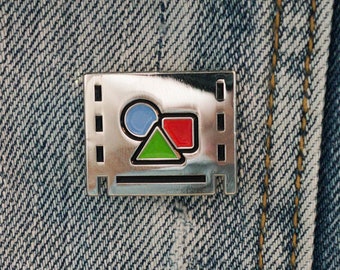 Pre-comp enamel pin! Perfect for post production, video editors, animators, motion graphics and After Effects lovers!