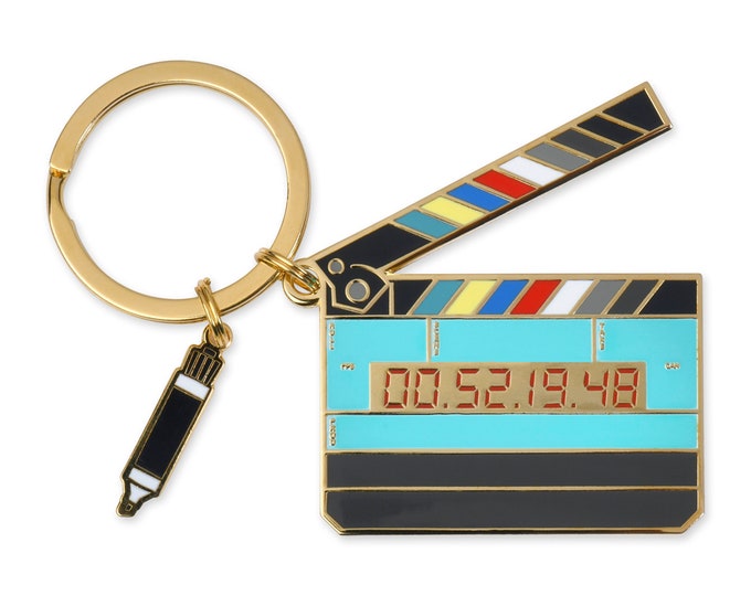 Grand porte-clés ardoise phosphorescente ! Cadeau parfait pour les cinéastes, les producteurs, l'industrie cinématographique, l'équipe de tournage, les directeurs de la photographie et plus encore !
