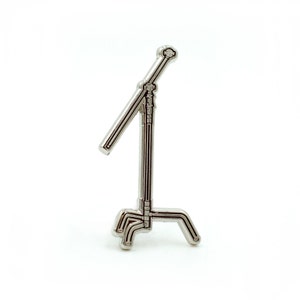C Stand Enamel Pin for the filmmaker at heart. Perfect gift for grip and electric, production, movie, film set, wrap gifts, gaffers!