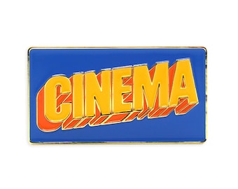 Cinema Enamel Pin - Gift for movie lovers, cinephiles, culture, filmmakers, editors, production by Film Pin Society