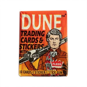 Dune Vintage Movie Trading Card Wax Pack. 1980s nostalgic Fleer, Director David Lynch.