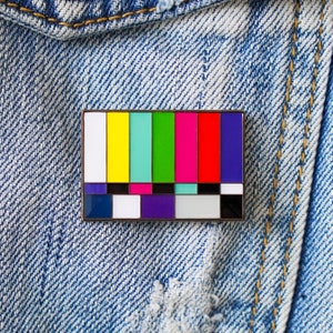 Bars and Tone Enamel Pin! Perfect gift for filmmakers, video editors, cinema and movie lovers! Colorful film pin!