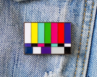 Bars and Tone Enamel Pin! Perfect gift for filmmakers, video editors, cinema and movie lovers! Colorful film pin!