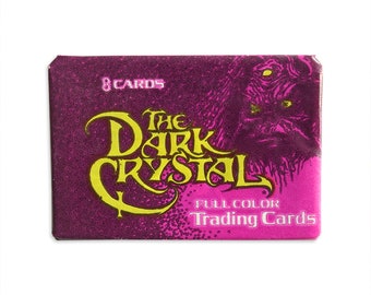 vintage Dark Crystal Movie Trading Cards Wax Pack! Nostalgie des années 80, Jim Henson, David Bowie, Film fantastique !