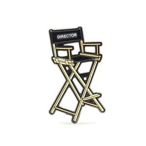 Director's Chair Enamel Pin! Gift for film director's and movie lovers. Classic pin great for wrap gifts, film production and collecting!