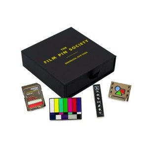 Post Production enamel pin box set. Perfect for video editors, animators, motion graphic artists and filmmakers!