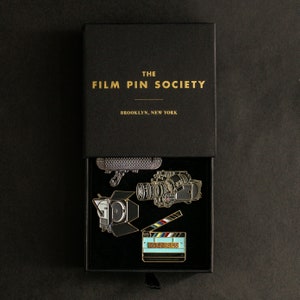 Cine Production Box Set. Ultimate enamel pin gift set for cinematographers, videographers, directors, filmmakers and producers image 2