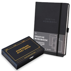 PACCHETTO SCONTATO: Set per la produttività cinematografica: post-it per storyboard e quaderno di lavoro creativo per creativi, troupe cinematografiche, artisti e altro ancora!