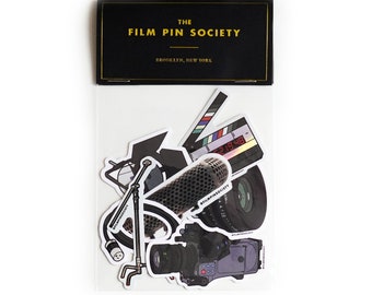 Film Production Sticker Pack. Perfect for filmmakers, movie lovers, production crew, wrap gifts! Gear, cases laptops!