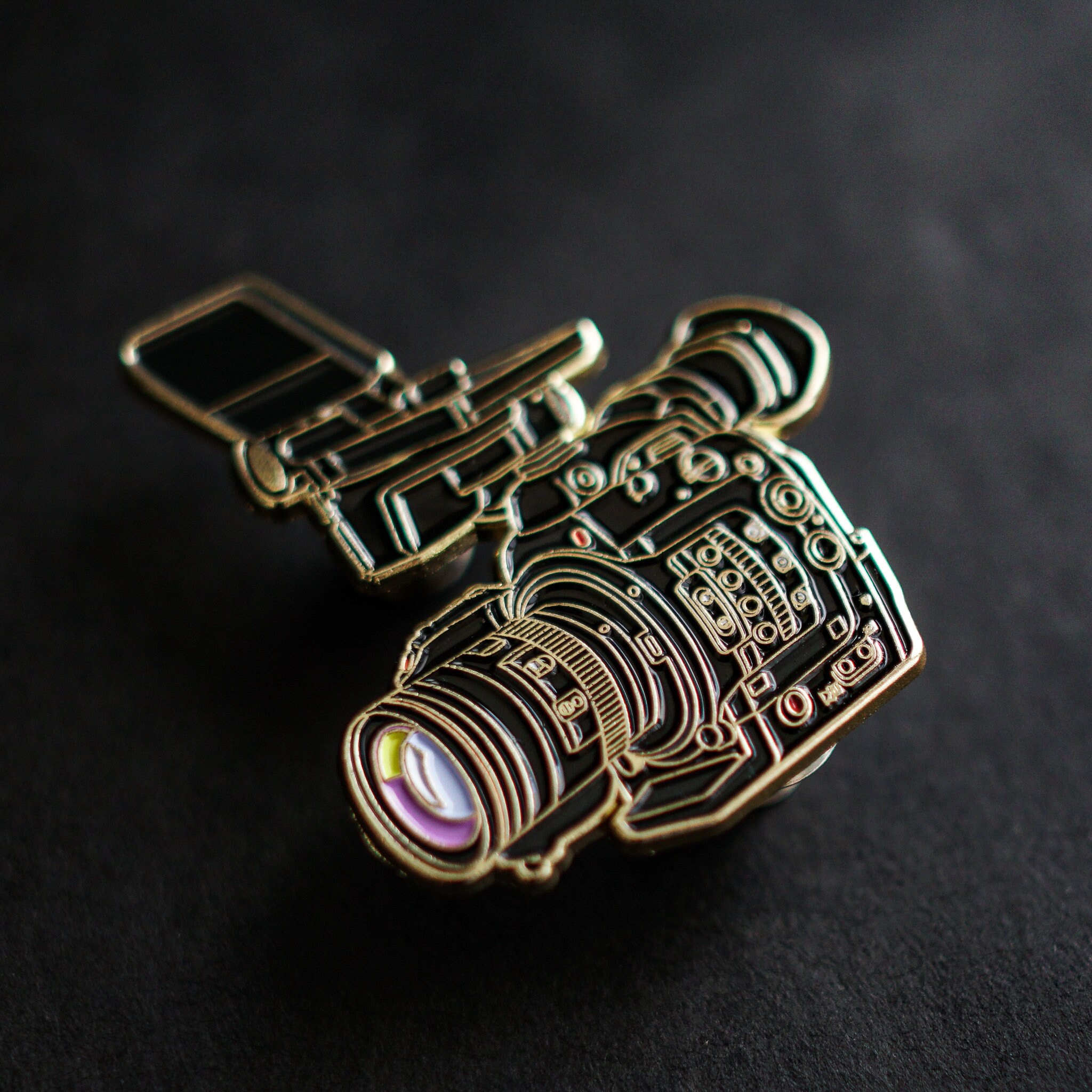 Camera Pin Button Documentary Camera Enamel Pin. Great for Filmmakers, Camera Operators ...