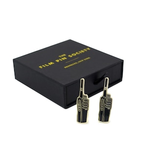 Walkie Talkie Pair Enamel Pin Box Set! Perfect gift for production, filmmakers, wrap gifts, crew, movie lovers!