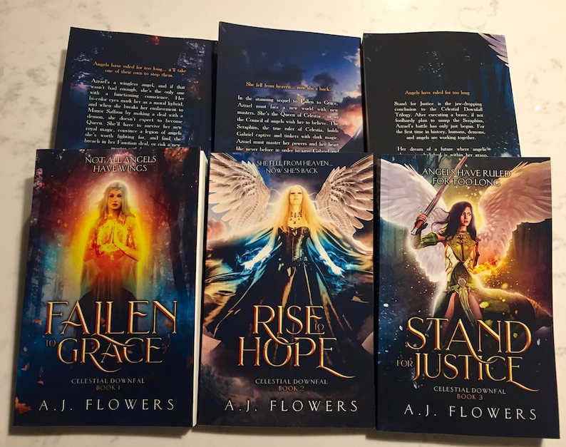 Celestial Downfall Signed Trilogy Paperback Set - 