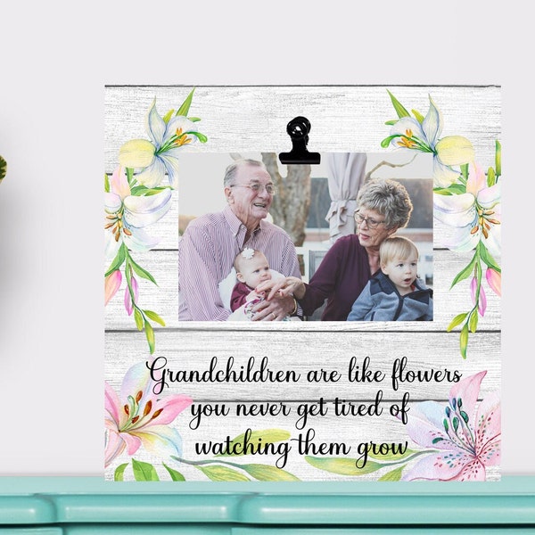 Grandparents Frame Grandchildren Picture Holder Sentimental Gift for Grandmother Grandfather