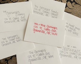 Handwritten Envelope Addresses for Wedding, Invites, Party, Christmas Cards