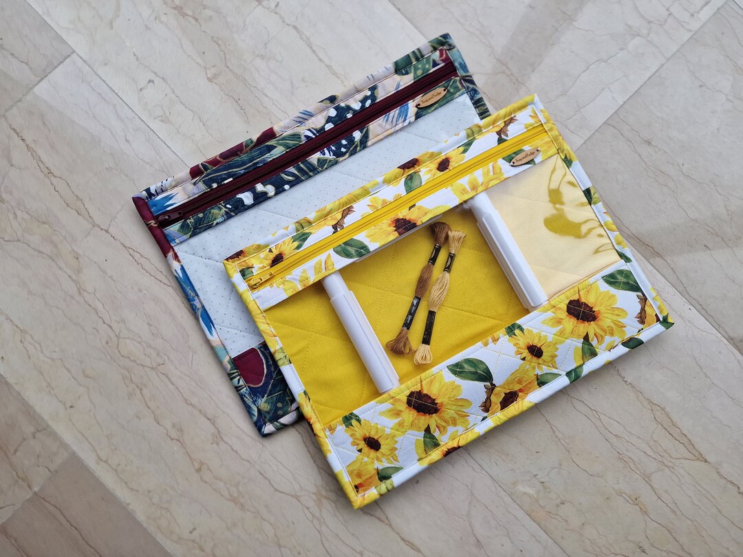 Sturdy Vinyl Fronted Project Bag Cross Stitch Bag Diamond Etsy