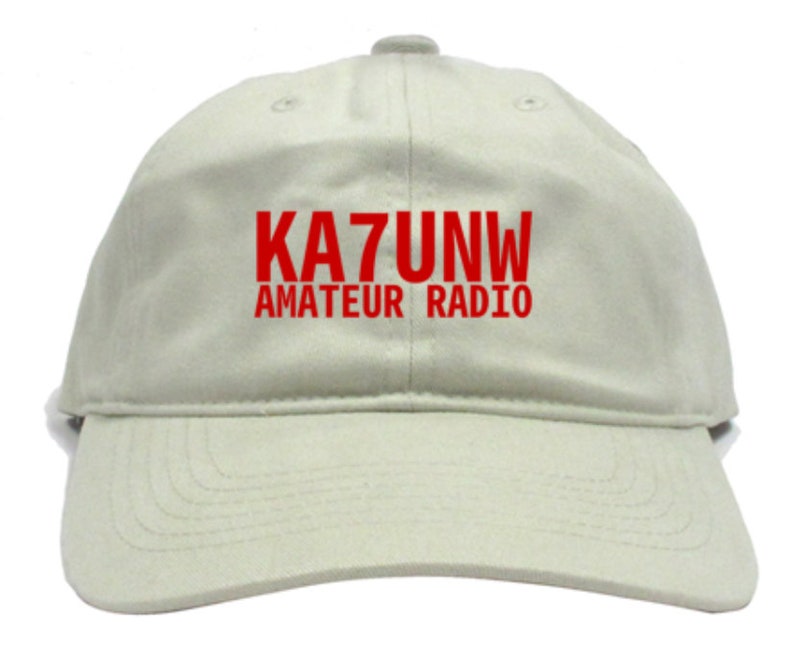 Ham Radio Call Sign Baseball Cap khaki | Etsy