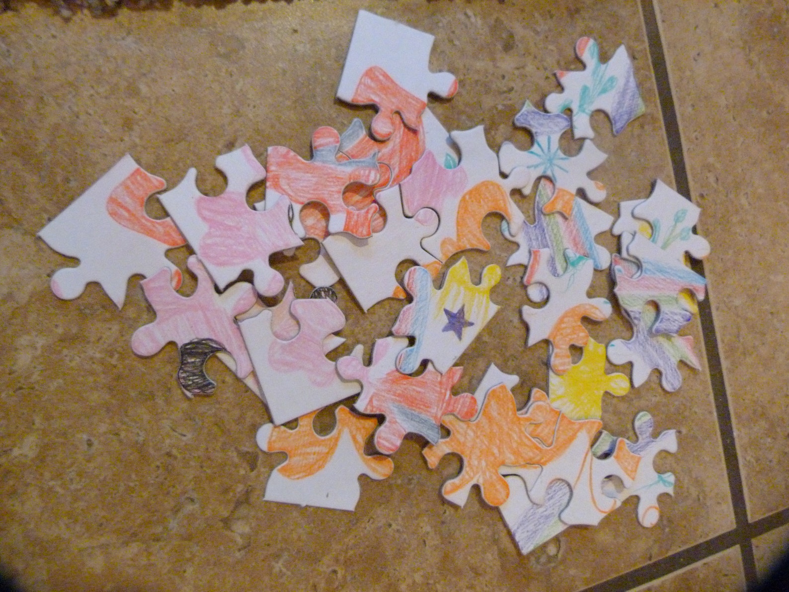 DIY create design color your own puzzle kit set 12 puzzles Etsy