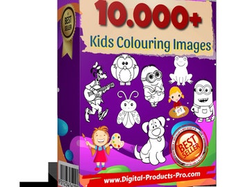 Huge bundle of Coloring pages, Children's coloring books, printable coloring images, Kids activities, Collection of coloring pages for kids