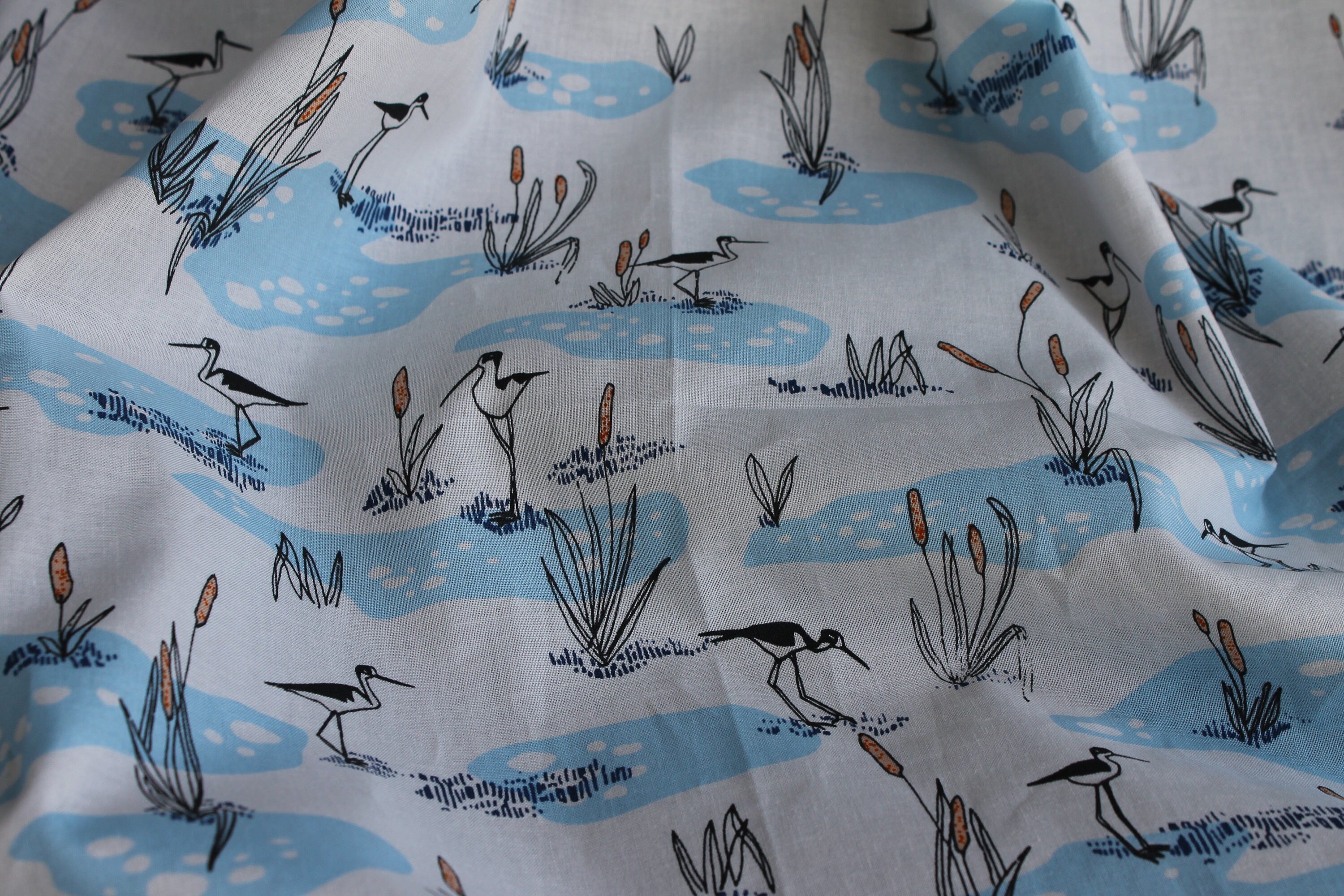 Adult Organic Weighted Blanket-Wetlands Organic Cotton/Navy Organic