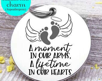 Download Art Collectibles Clip Art A Moment In Our Arms In Loving Memory A Lifetime In Our Baby Child Loss Heart Svg Cut File Deep C Memorial Sayings Funeral Ornaments