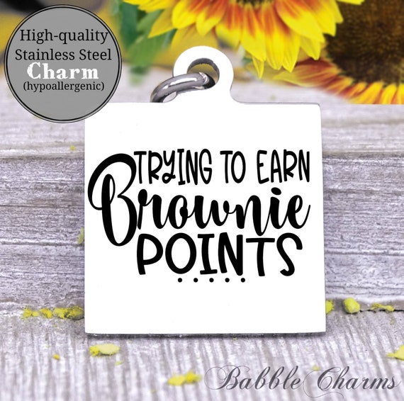 Trying to Earn Brownie Points Brownie Points Baking Charm Etsy