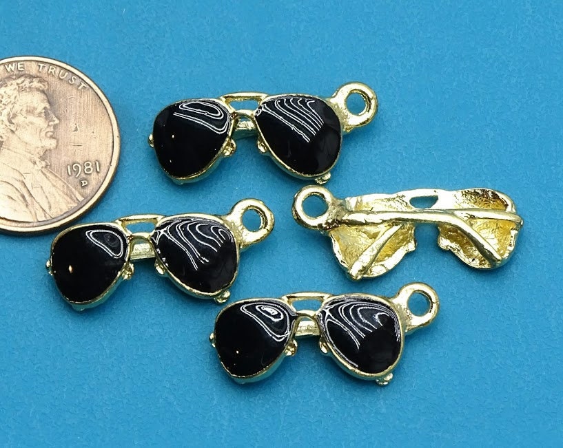 12 pc Sunglasses charm sunglasses enamel charm Charm Etsy