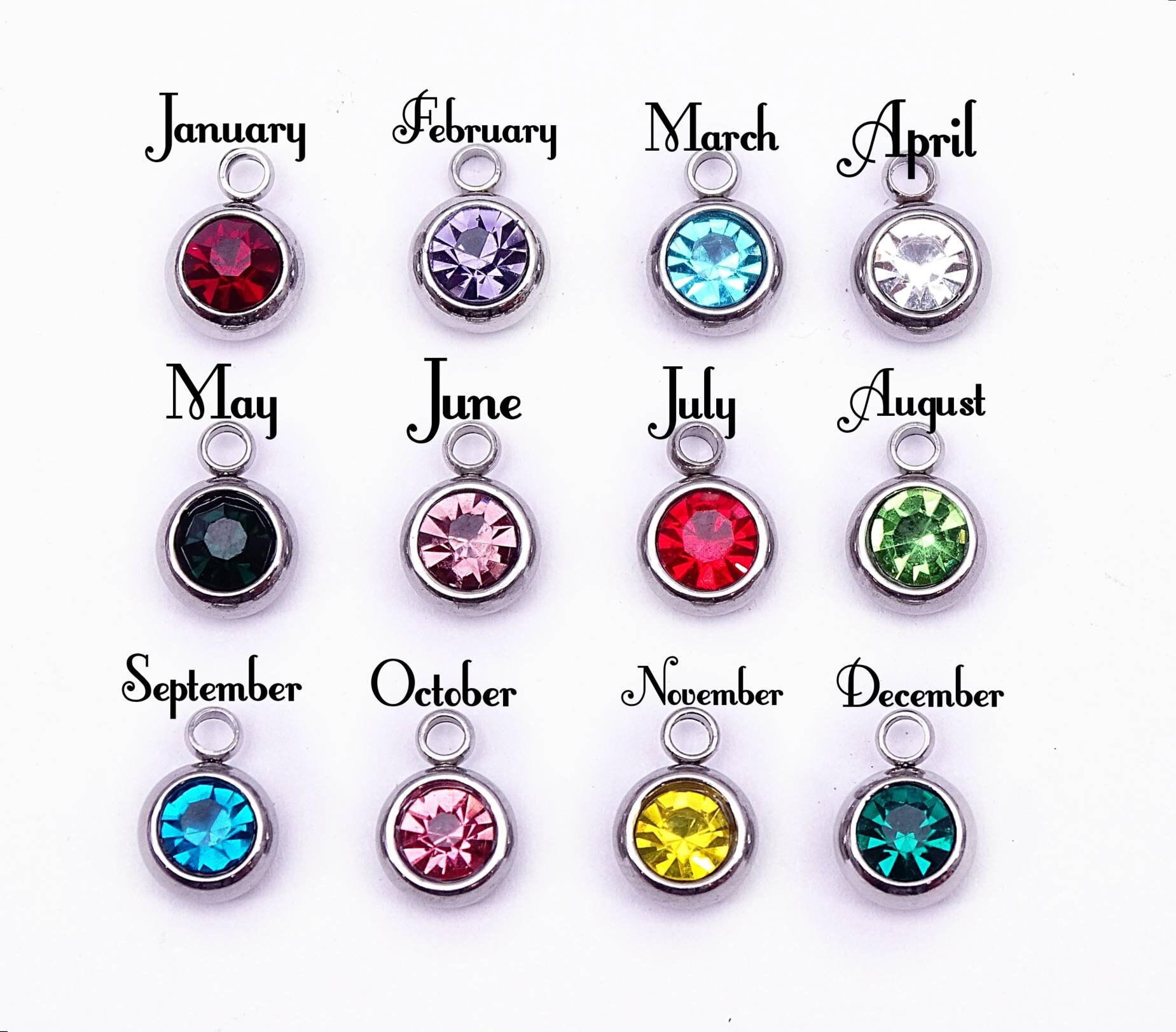 January Birthstone birth month charm birthstone charm Etsy