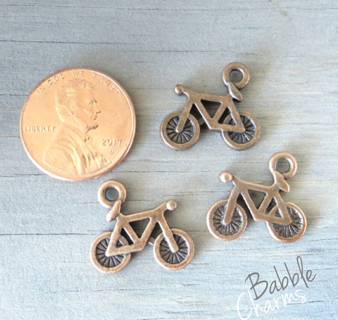 12 pc Bicycle charm cute bicycle Charm bike Charms Etsy