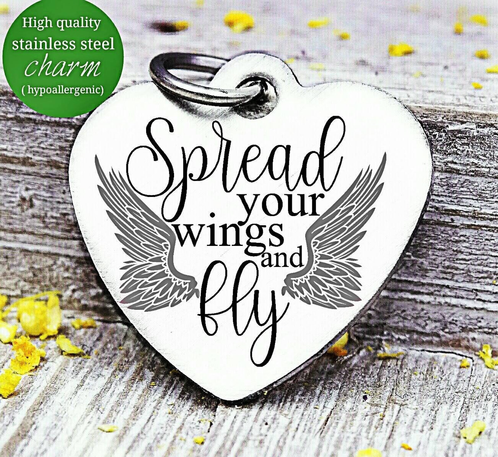Spread Your Wings and Fly Fly Angel Memorial Charm Loss Etsy Hong Kong